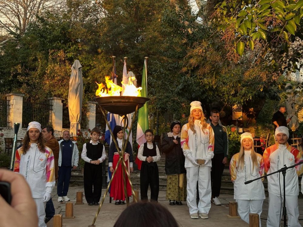 Αφή της Ολυμπιακής Φλόγας Milano-Cortina 2026 στην Πορταριά